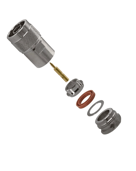 Conector Coaxial Tipo N Macho De Armar Amphenol  82-202RFX