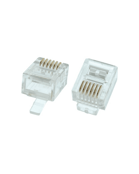 Conector Telefónico RJ12 Para Ponchar CT6M