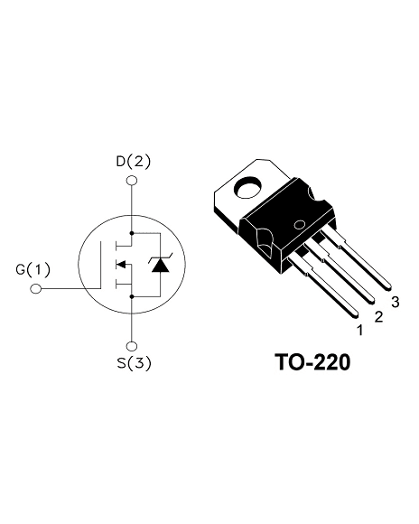 Mosfet Canal N 200V 9A 350mΩ To220 IRF630