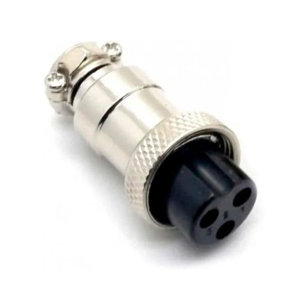 Conector Aéreo Circular Hembra De 3 Pines MRM31-3J