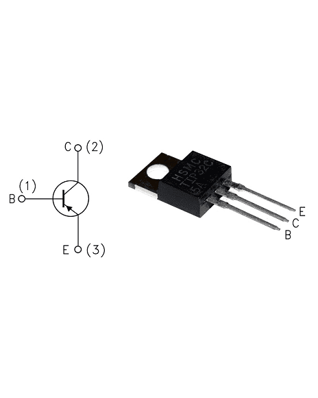 Transistor PNP De Media Potencia Encapsulado TO-220 De 3 Pines TIP32C