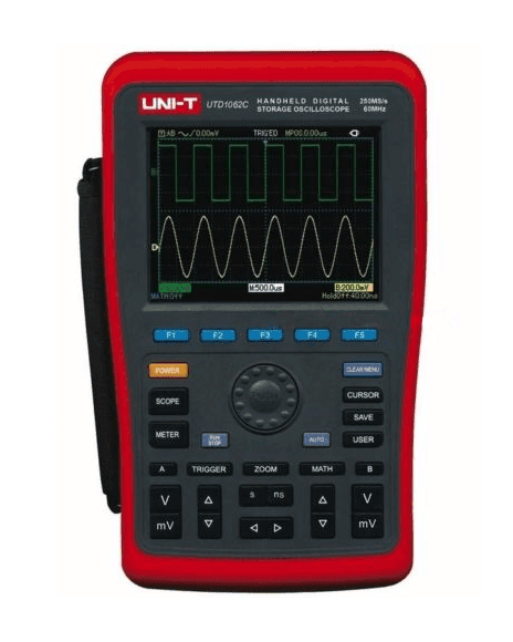 Osciloscopio Digital Portatil De 60Mhz De Dos Canales Unit UTD1062C