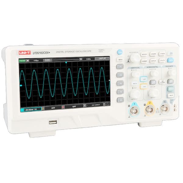 Osciloscopio digital 100 MHz 2Ch Uni-Trend UTD2102CEX+