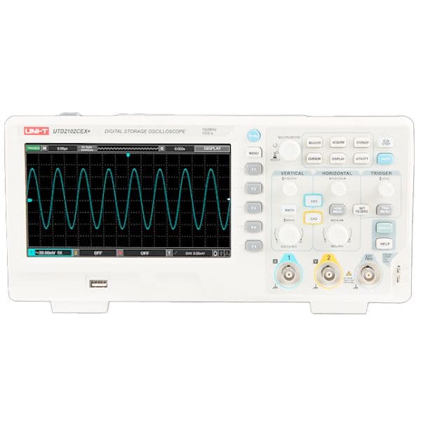 Osciloscopio digital 100 MHz 2Ch Uni-Trend UTD2102CEX+